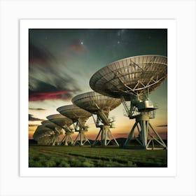 Satellites In The Sky Art Print