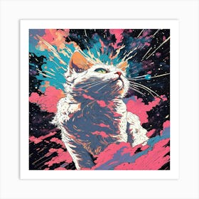 Cat In Space 1 Art Print