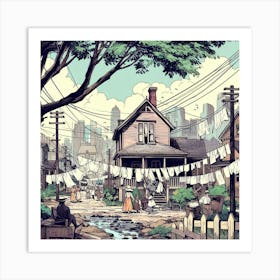 Street Scene 2 Art Print