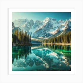 Alpine Lake 2 Art Print