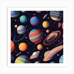 Planet Star Fantasy Art Print