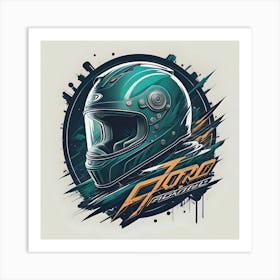 Ford Racing Helmet Art Print