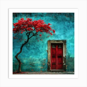 Red Door 9 Art Print