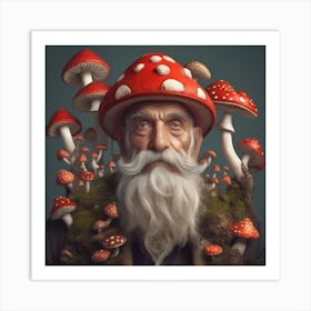 One with the fly agaric  Art Print