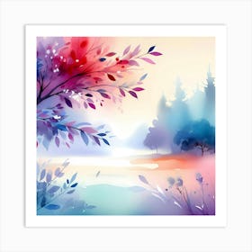 Watercolor Painting 54 Art Print