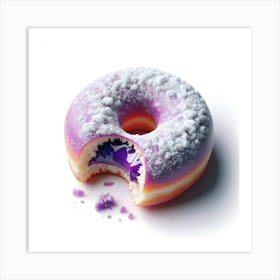 Purple Doughnut Art Print