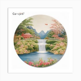 Japanese Garden Art Print