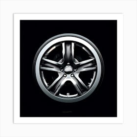 Car Wheel Tire Rim Automotive Vector Logo Design Transportation Vehicle Alloy Radial Rub (4) Art Print