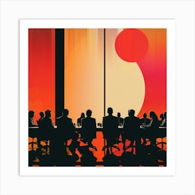 Business Meeting 11 Art Print