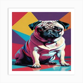 Pug Painting 1 Art Print