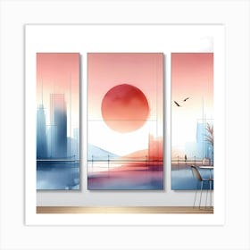 Cityscape Painting Art Print