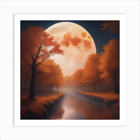 Harvest Moon Dreamscape 29 Art Print