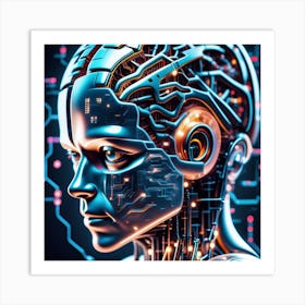 Humanoid Robot 14 Art Print