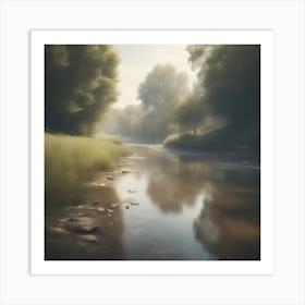 River In The Woods 17 Art Print