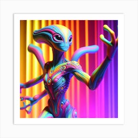 Alien Figure Art Print