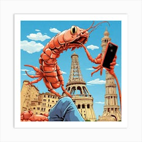 Prawns In Paris Art Print