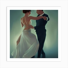 Tango Ballroom Dancers Art Print