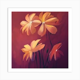 Flowers Delicate Art Print