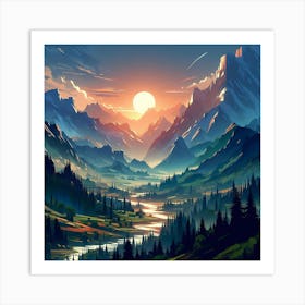 A Fantastical Land 15 Art Print