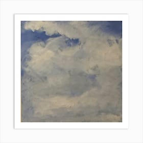 Clouds In Sky, Realism, Oils Art Print