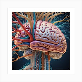 Human Brain 98 Art Print