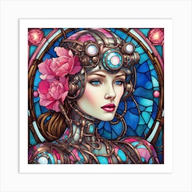 Steampunk Girl Art Print