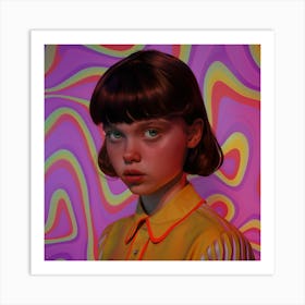 'Psychedelic Girl' Art Print