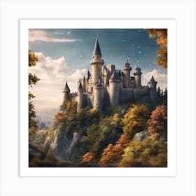 Castle In The Woods 5 Art Print