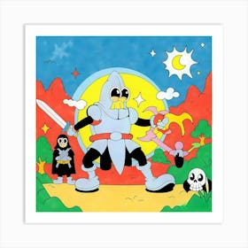 Knight In Shining Armor Art Print