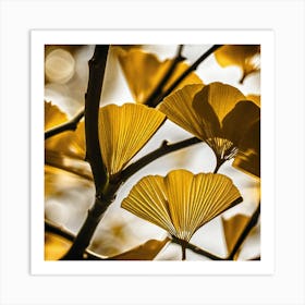 Ginkgo Leaves 6 Art Print