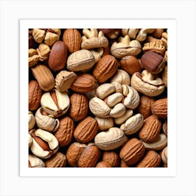 Nuts In A Bowl 2 Art Print