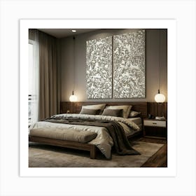 Modern Bedroom Wall Art 2 Art Print