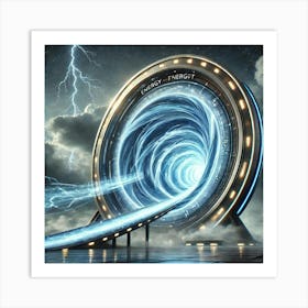 Vortex Gates Energy Efficient Transport Art Print