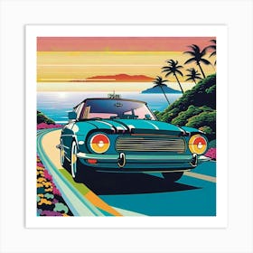 Peaceful Ocean Drive Art Print