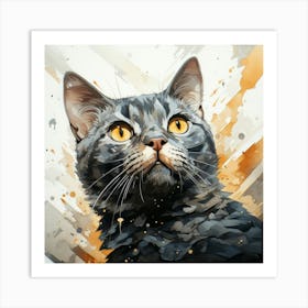 Cat Portrait Art Print