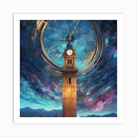 Clock Tower Art Print