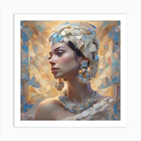 The Jigsaw Becomes Her - Pastel 15 Art Print