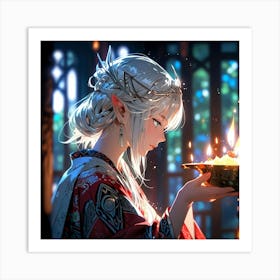 Elf princess Art Print