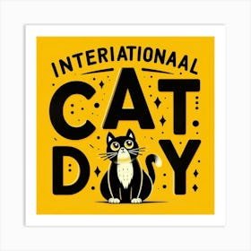 International Cat Day Art Print