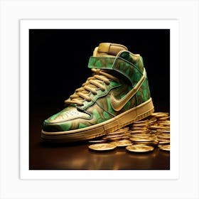 Nike Sb Dunk Gold Coins Art Print