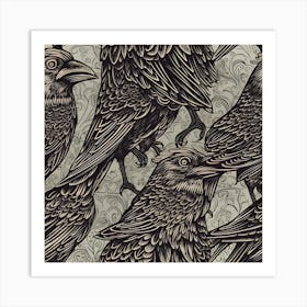 Ravens 3 Art Print