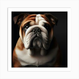 Bulldog Portrait 2 Art Print