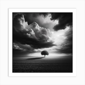 Lone Tree Dreamscape 3 Art Print