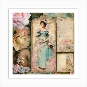 Shabbychicdreamymistpasteljunkjournalsshabb1 Art Print