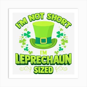 Irish Leprechaun Gag Gift Short Women Shamrock Art Print