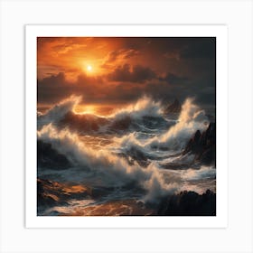 Seascape Painting Art Print