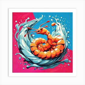 Worm In The Water 2 Art Print