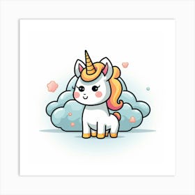 Cute Unicorn 397 Art Print