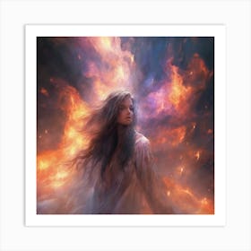 Fire And Flames Art Print