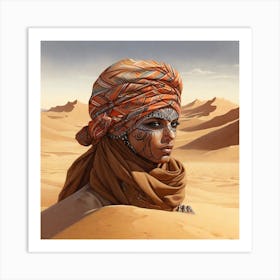 Saharan Woman Art Print